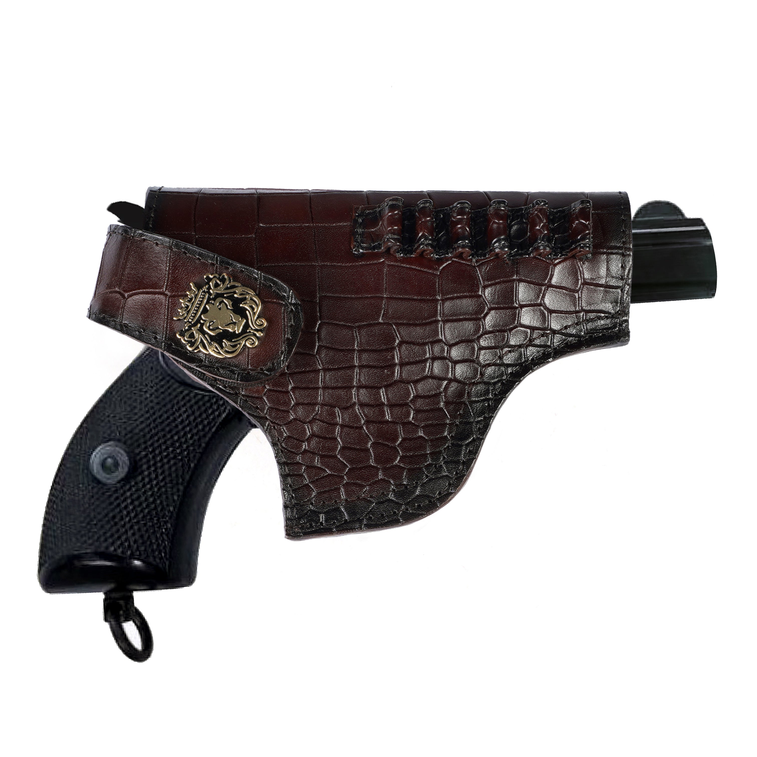thumbnail image 2 of Grab This Classic Brown Buffalo Leather Handgun Case – Fits Most Pistols & Revolvers, Padded & Lockable! 2 of 5