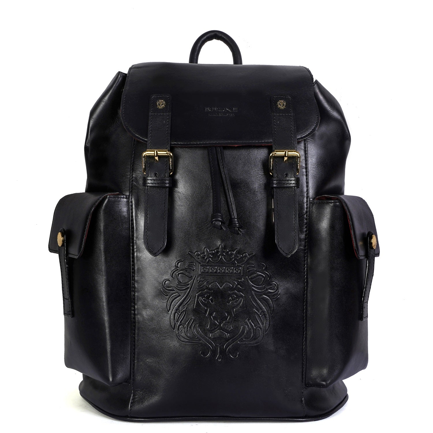 Rugsack Black Leather Backpack - Main Image