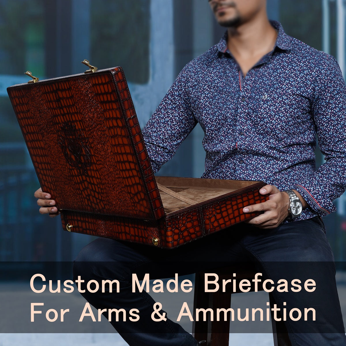 Custom Made Briefcase For Arms & Ammunition with Office Organizer