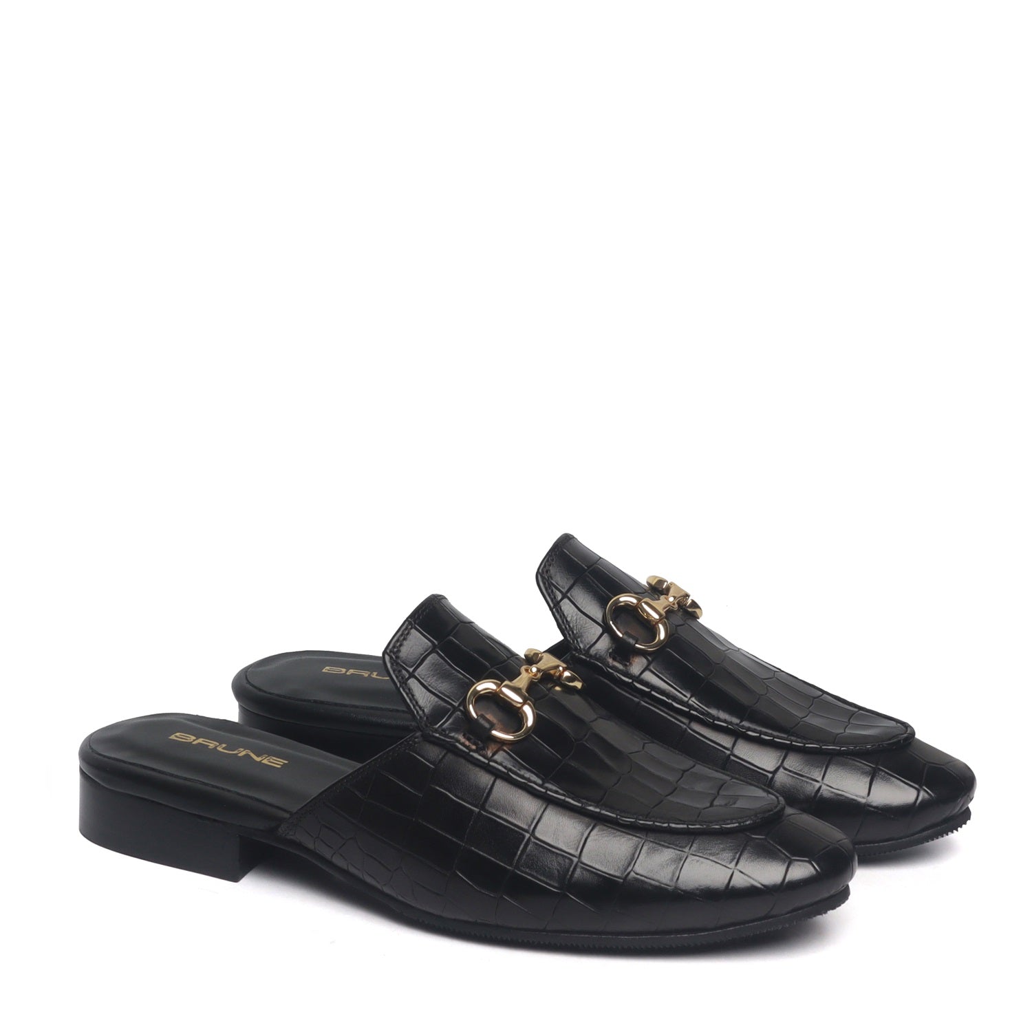 Mules Shoes Mule Price Black Deep Cut Horsebit Mules