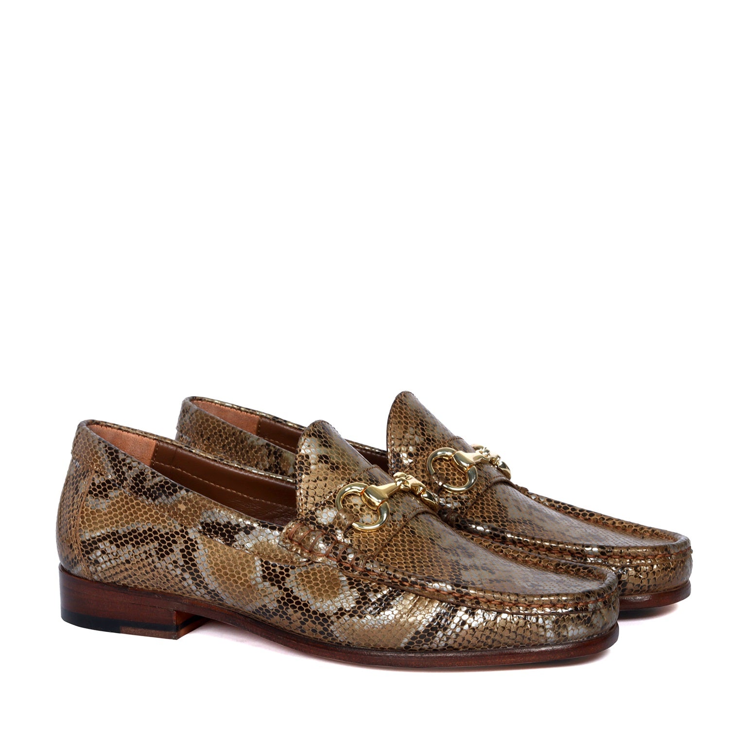 Footwear Mens Snake Skin Loafers Business Snakeskin Shoes, Casual