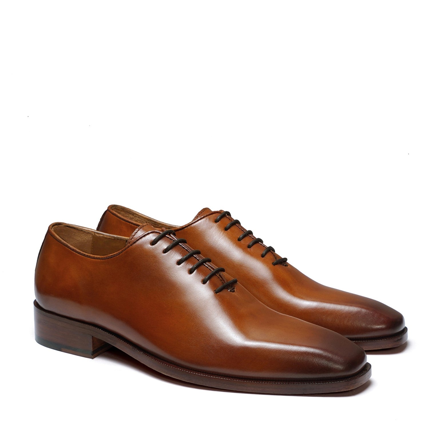 Burnished Tan Oxford Shoes