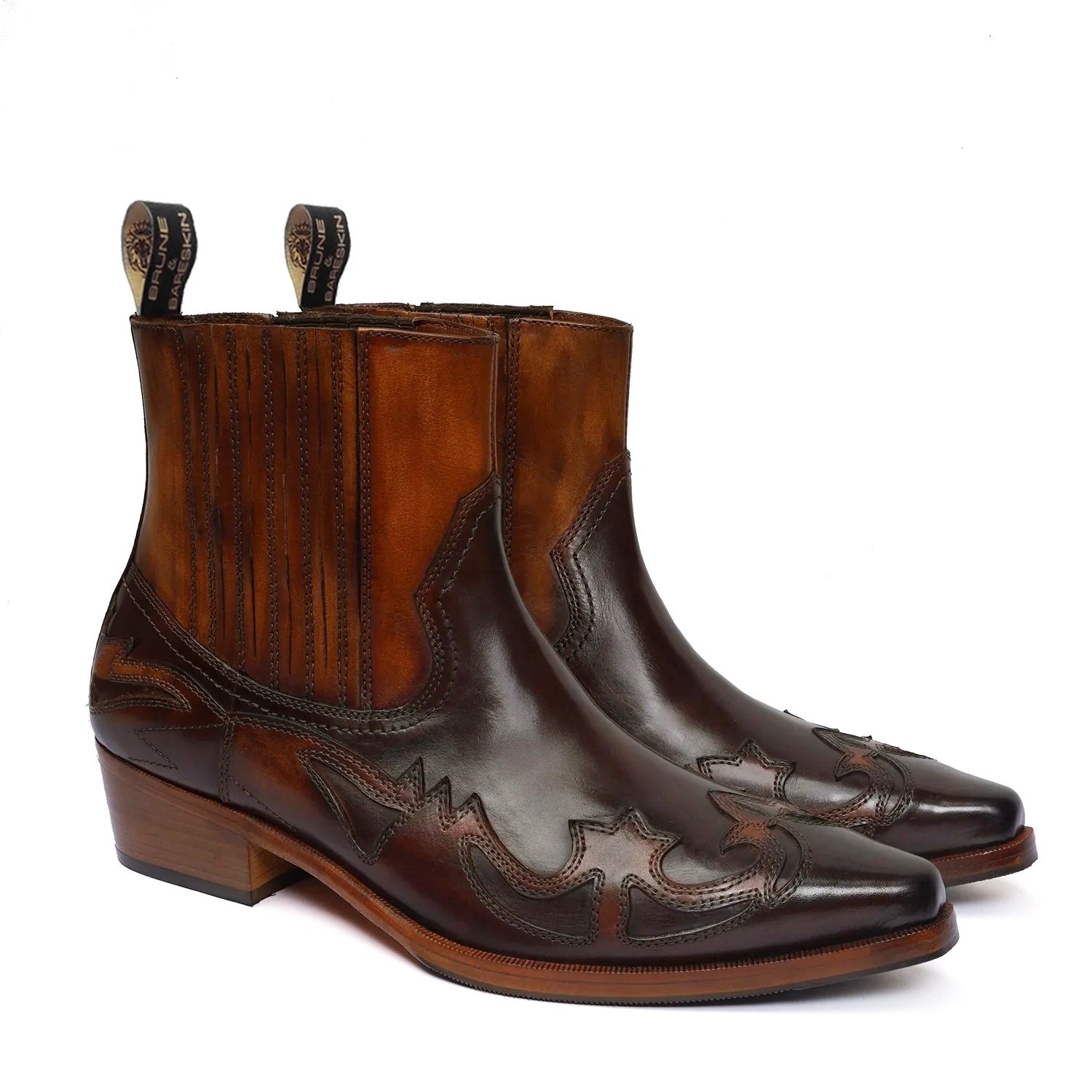 Buffalo bobs 2way leather boots kmrii Black Classic Cowboy Boots