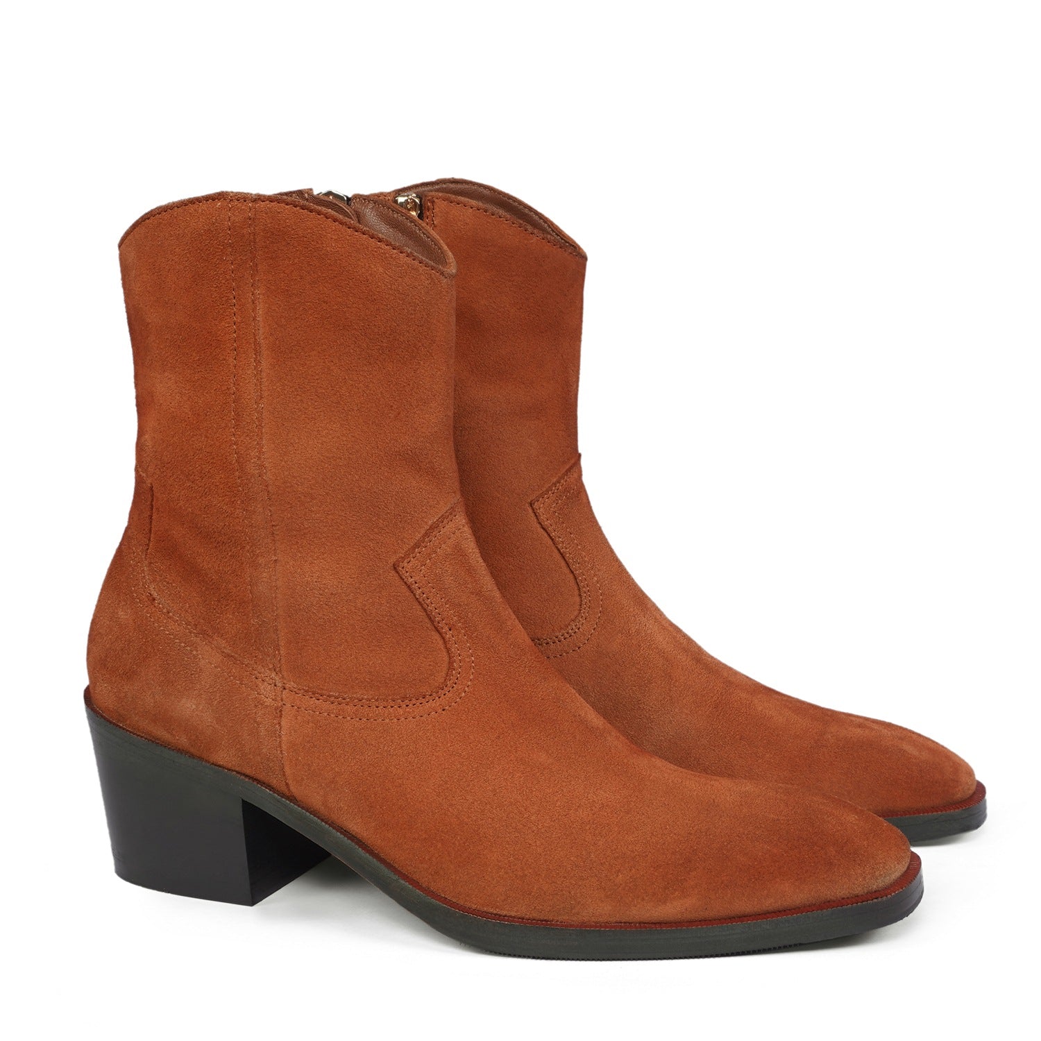 Suede Cuban Heel Western Chelsea Boots Asos Design Ankle Boots