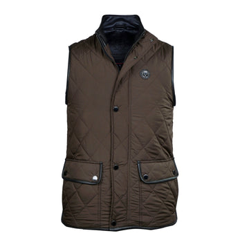 Warm & Stylish Dark Brown Puffer Vest
