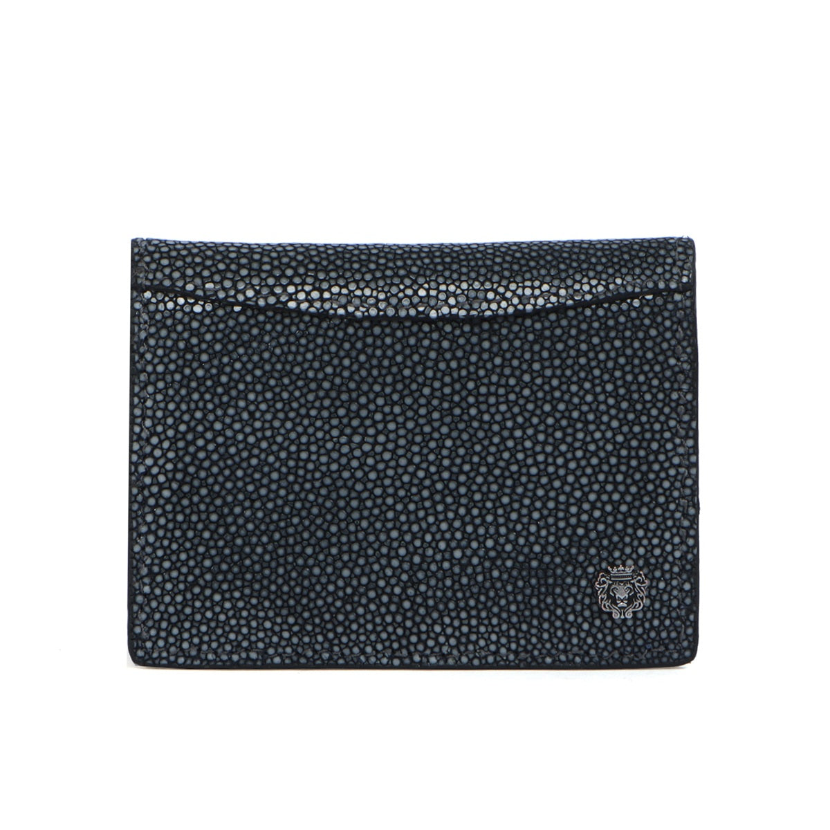 Bi-Fold Stingray Leather Wallet Side Flip ID Window Pocket