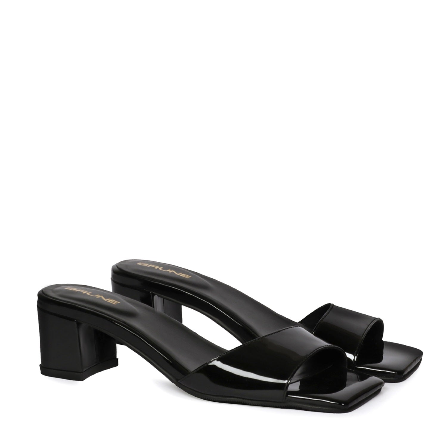 Sandal Block Heel Mule Open Toe Tresmode Miso Open Toe Block Heel