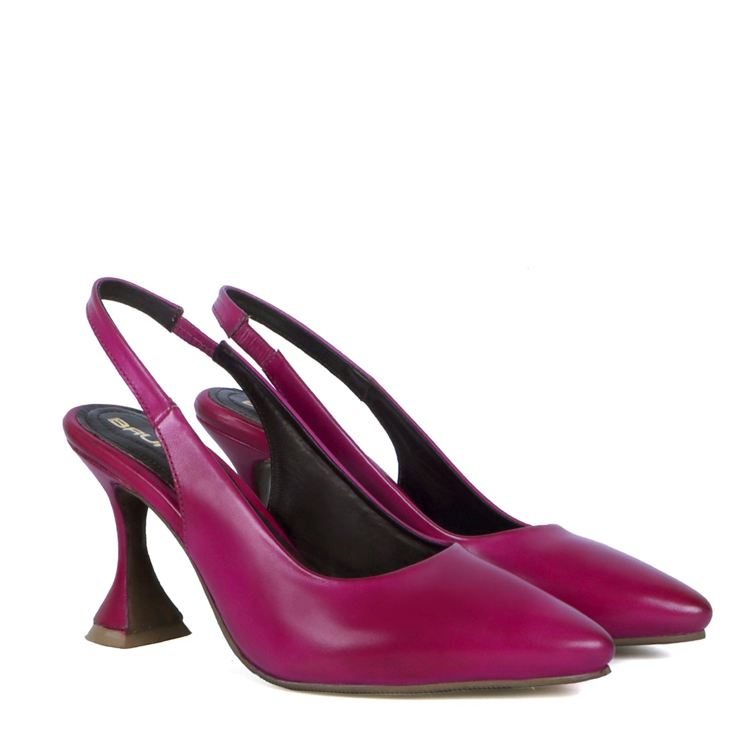 Pointed Toe Sling Back Pink Sandals - Main Image