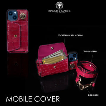 Mobile Case Cover with Crossbody Wrist Strap Wallet Holder