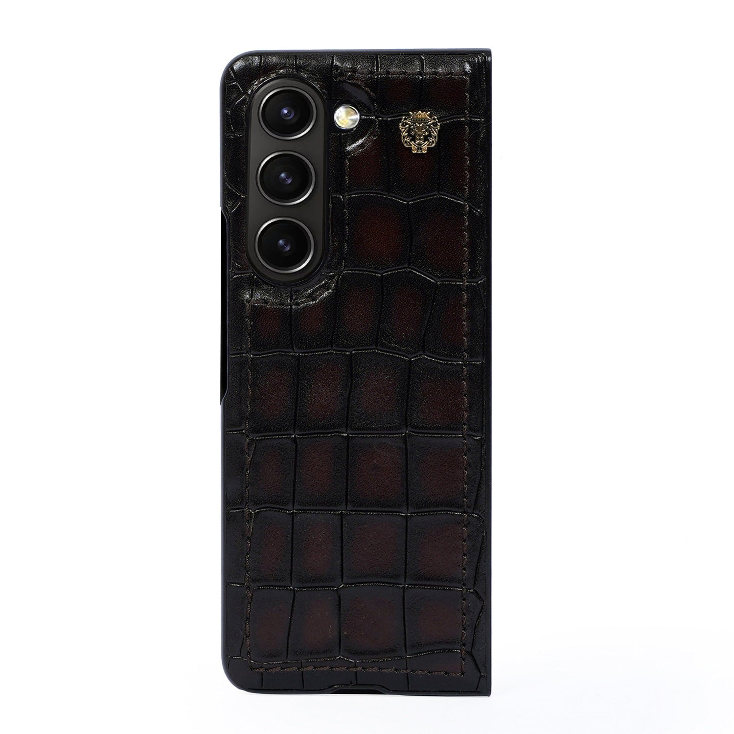 Smokey Finish Mobile Cover For Samsung Galaxy Fold Series in Dark Br