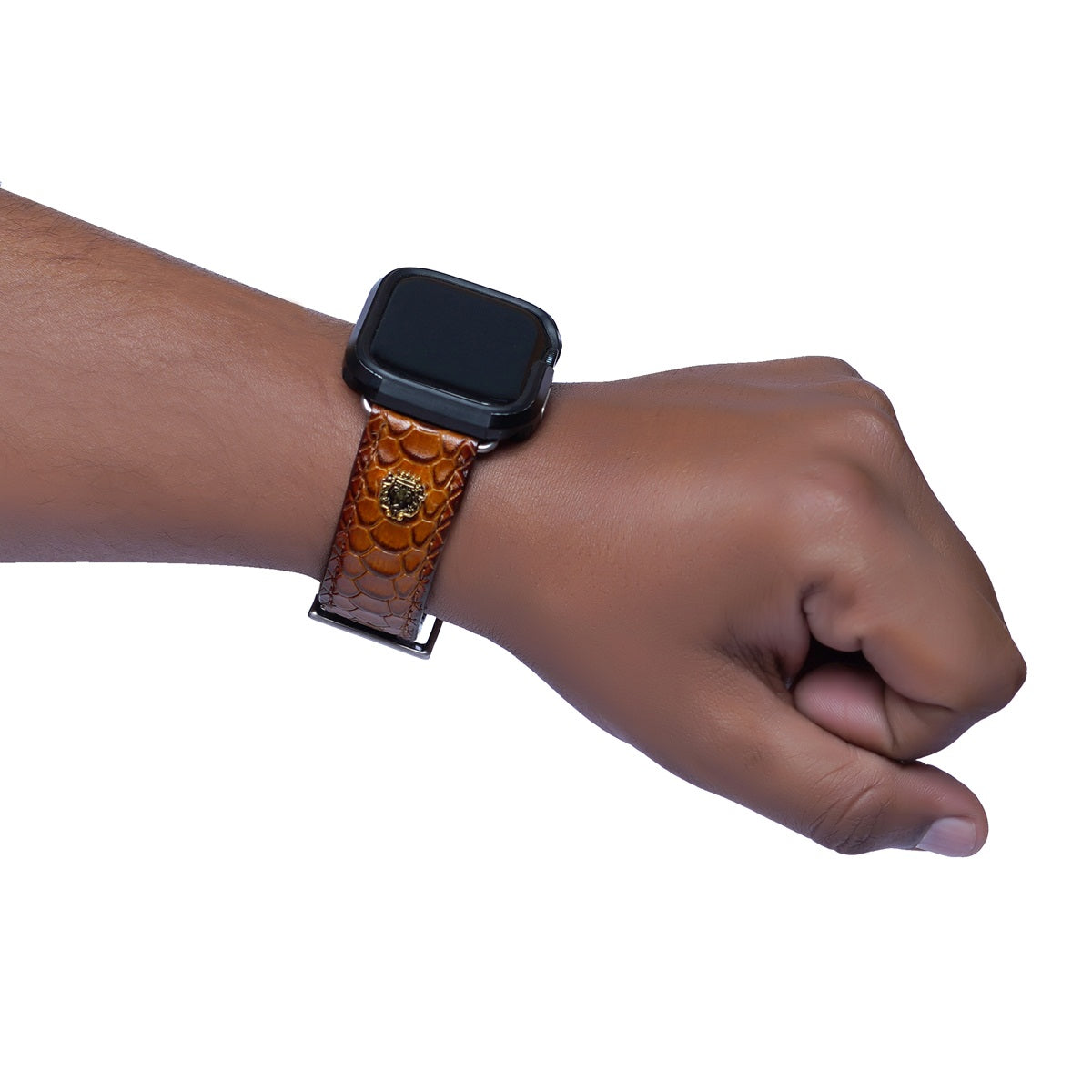 Apple Watch Strap With Snake Skin Embossed Leather