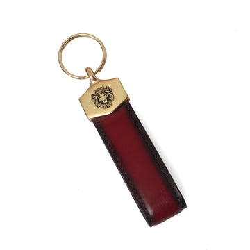 Classic Wine Leather Key-chain Brune & Bareskin