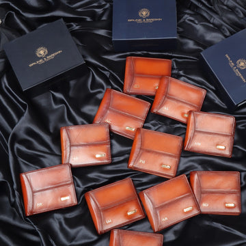 Personalized Leather Wallets with Embossed Initials bulk Order (Reference Price for 1 Unit)