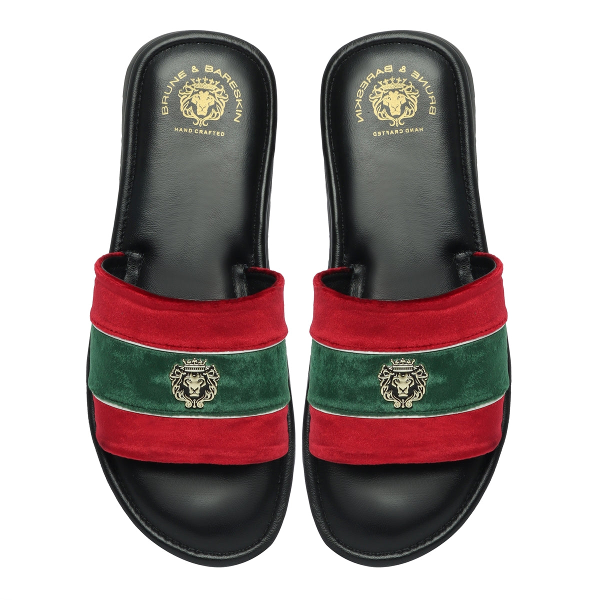 Green velvet gucci slides Clearance
