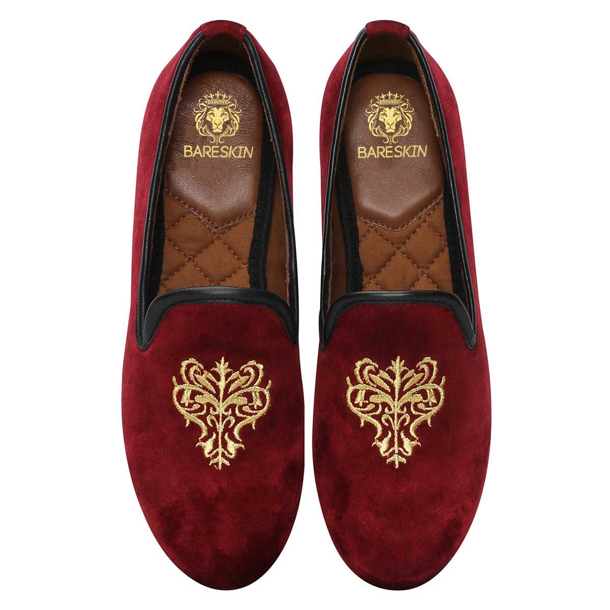 Mens Loafers Maroon Velvet Loafers Burgundy Velvet Loafers Mens 2025