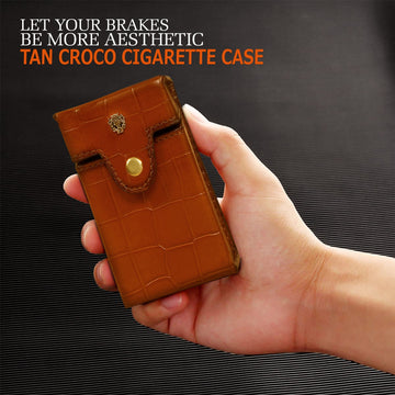 Deep Cut Tan Cigarette Case