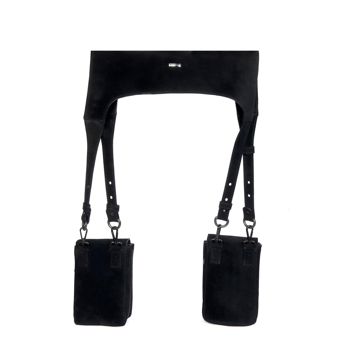 Black Leather Mens Tablet Messenger Bag Small Side Bag Black Shoulder –  imessengerbags