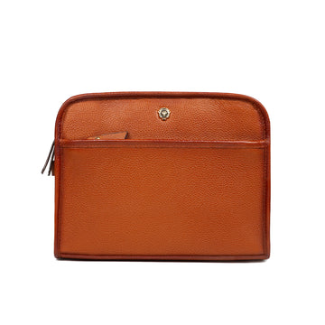 Tan Hand Made Pebbled Leather Kit