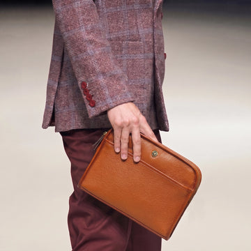 Tan Hand Made Pebbled Leather Kit