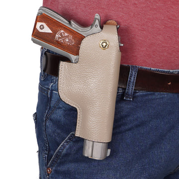 .45 Weapon Handgun Ammo cover Oakwood Textured Leather