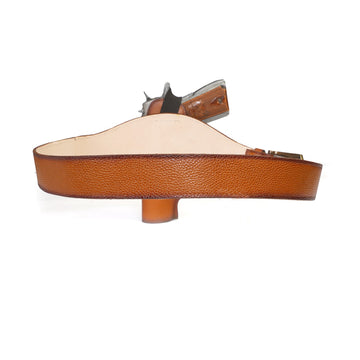 .45 Bore Tan Textured Revolver Concealed Cover With Fixed Belt (MTO)