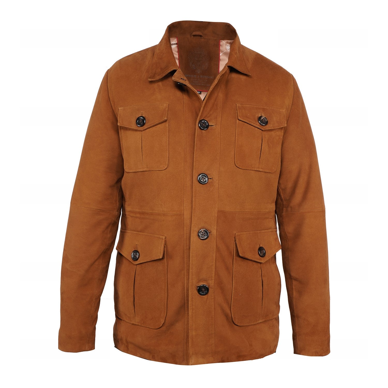 Safari Tan Goat Suede Leather Jacket