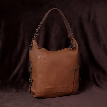 Unique Look Tan Genuine Leather Ladies Tote Bag