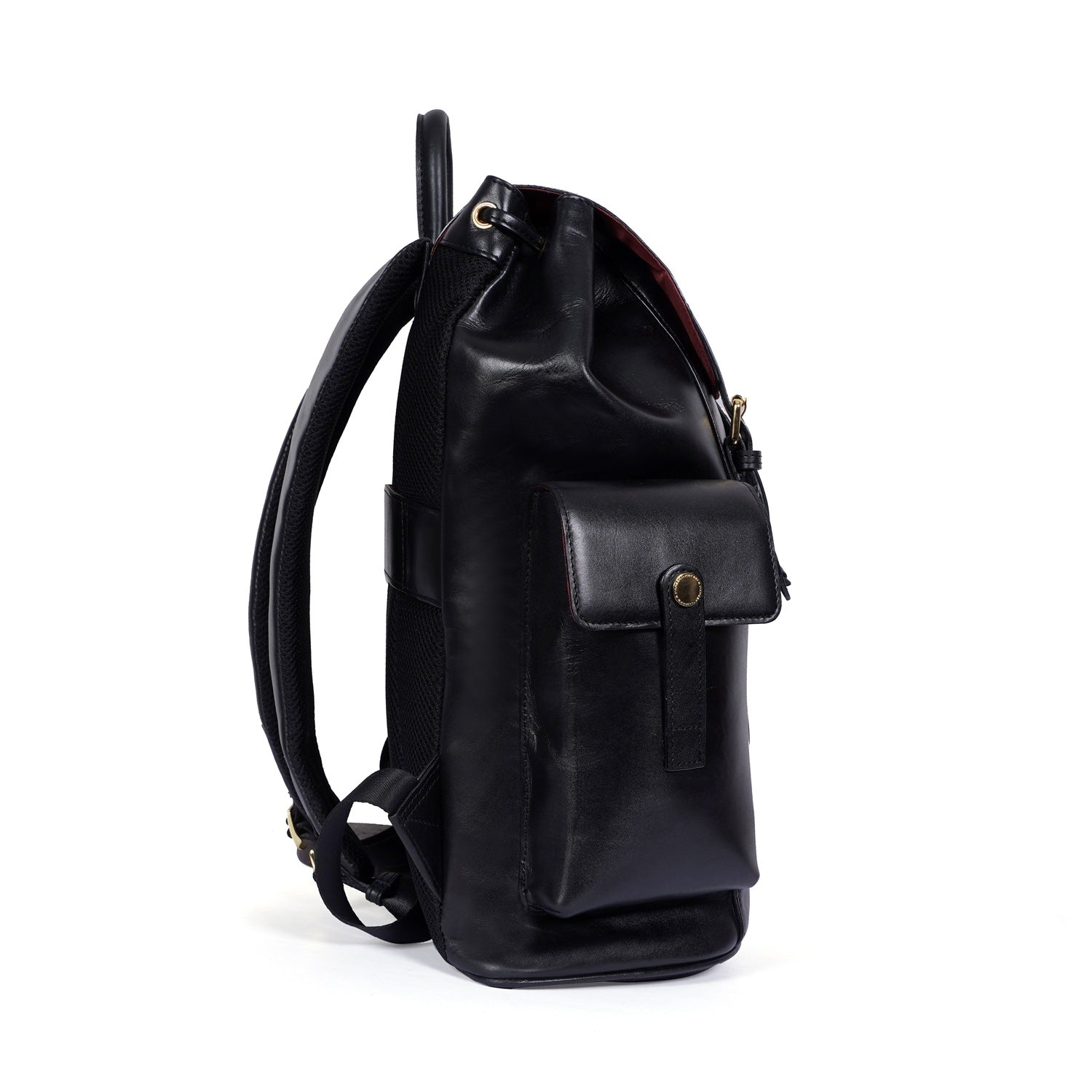 Rugsack Black Leather Backpack - Main Image