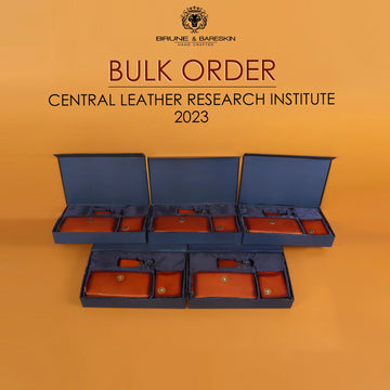 Central Leather Research Institute Corporate Gifting Genuine Leather Accessory Bulk Order 2023