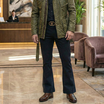 Brown Chelsea Boots For Men With Leather Sole