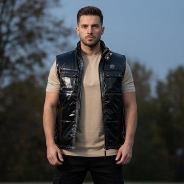 Black Premium Metallic Finish Vest