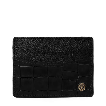 Silhouette Black Leather Card Holder