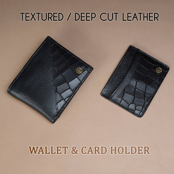 Men's Combo in Textured-Deep Cut Leather