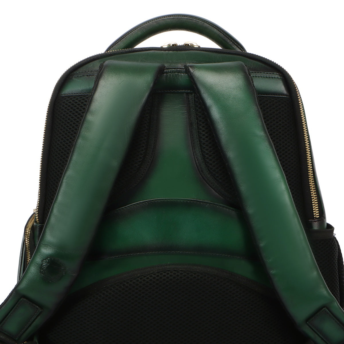 Green Croco Textured Backpack – Da Milano