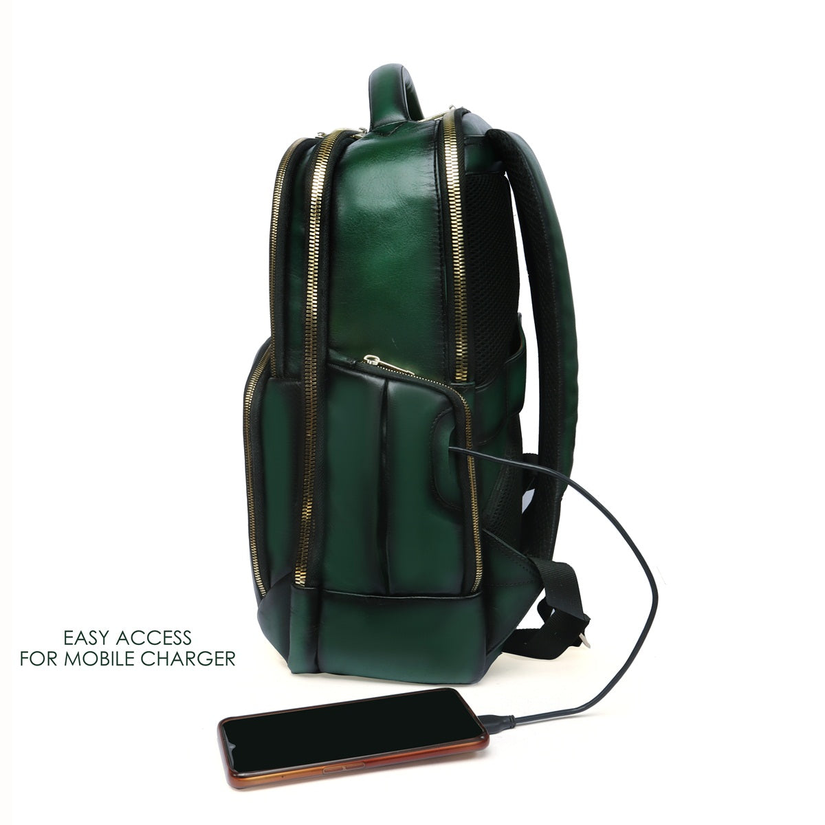 Michael Kors Slater Large Pebbled Leather Backpack in Green | Lyst