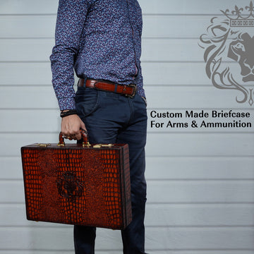 Custom Made Briefcase For Arms & Ammunition with Office Organizer