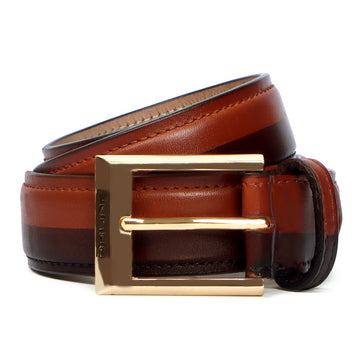 Dual-Shade Men's Leather Belt