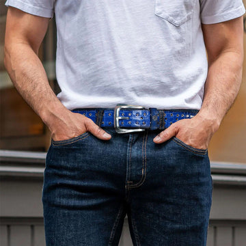Stud Detailing Blue Belt