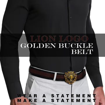 Detachable Dark Brown Belt with Removable 