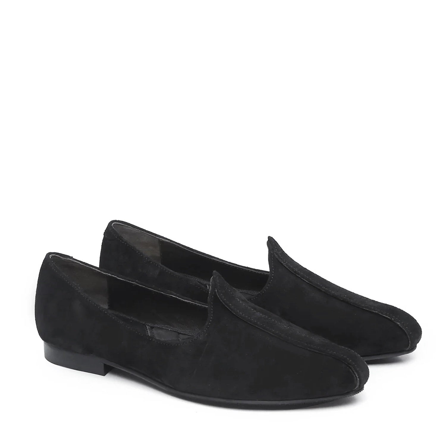 Mod Look Jalsa Jutti in Black Suede Leather