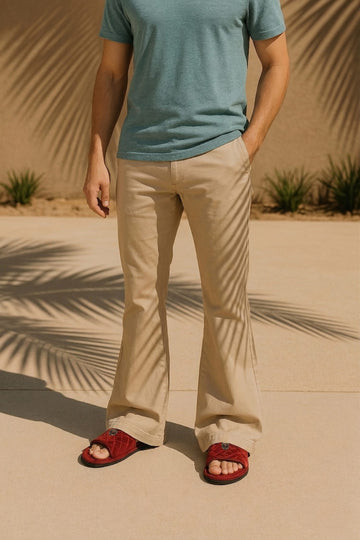 Super Soft  Slide-in Slippers in Red Italian Velvet