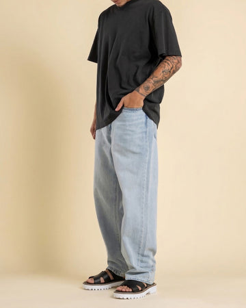 Light Weight Chunky Sandals in Saffiano Leather