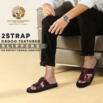 Comfortable Broader Toe Strap Leather Slippers