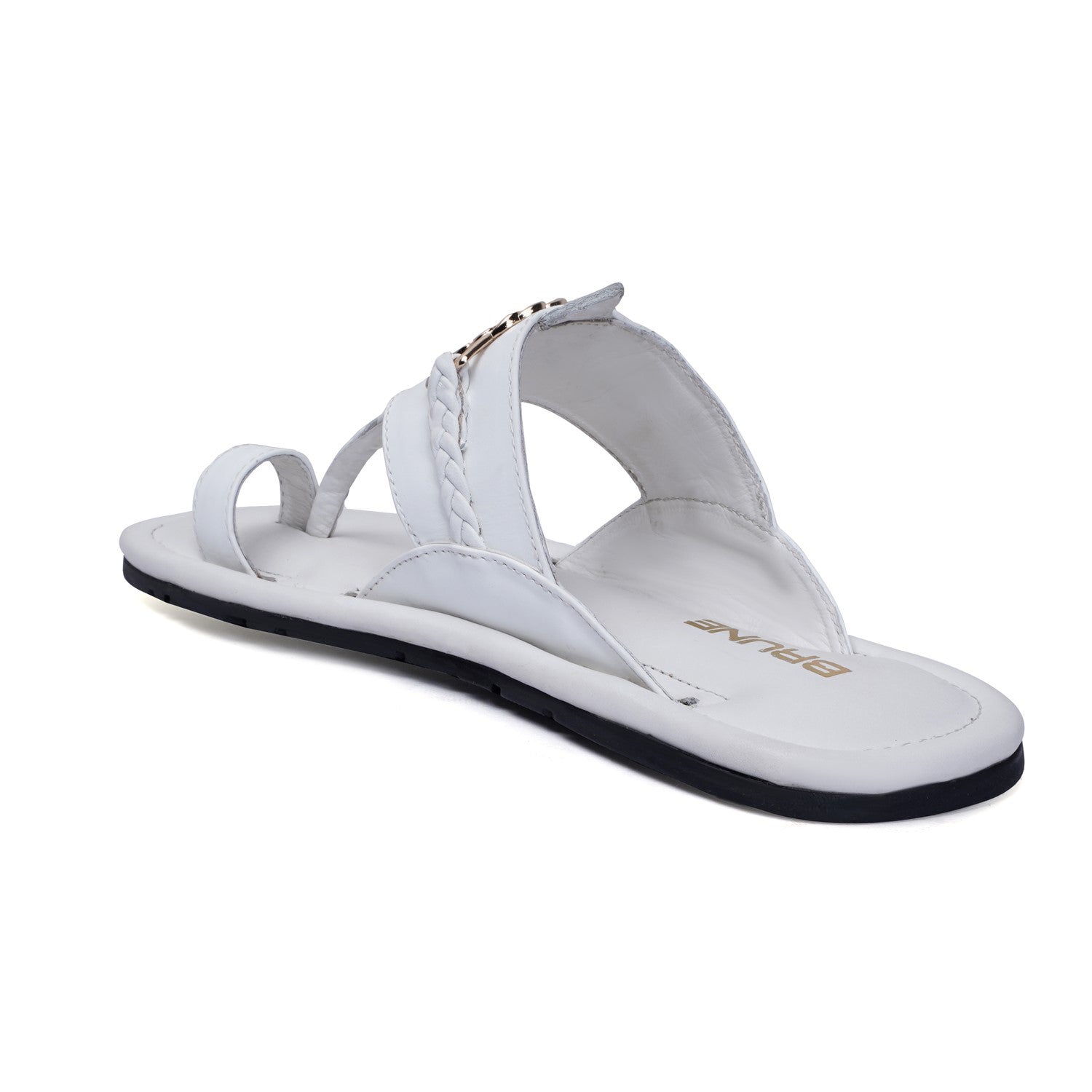 Exotic White Kolhapuri Slipper