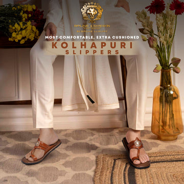 Tan Kolhapuri Slipper