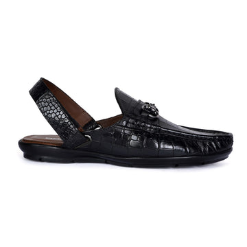 Black Moccasins Sandals