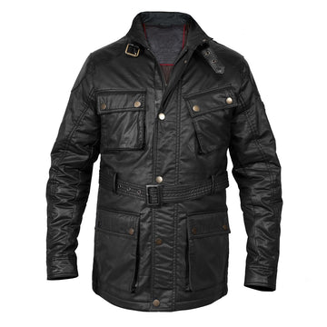 Black Waxy Cotton Coat & Safari Jacket
