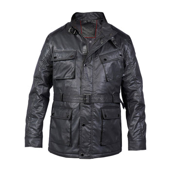 Grey Waxy Cotton Coat & Safari Jacket