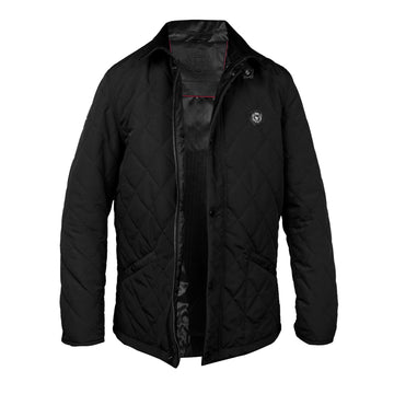 Short standing Collar Black Puffer jacket