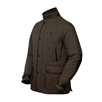 Contrasting Brown Puffer Coat Jacket by Brune & Bareskin